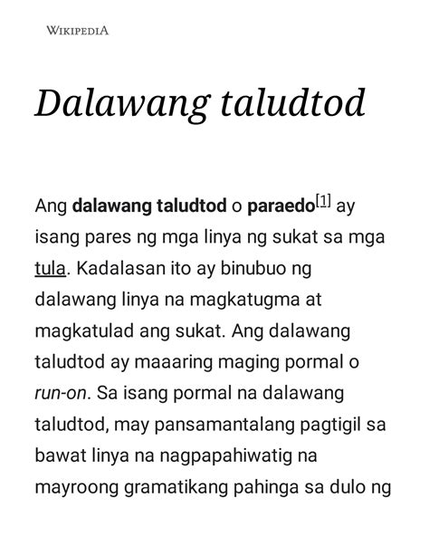 taludtod in english